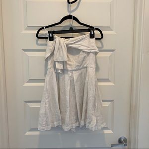 White BCBGeneration Linen Romper